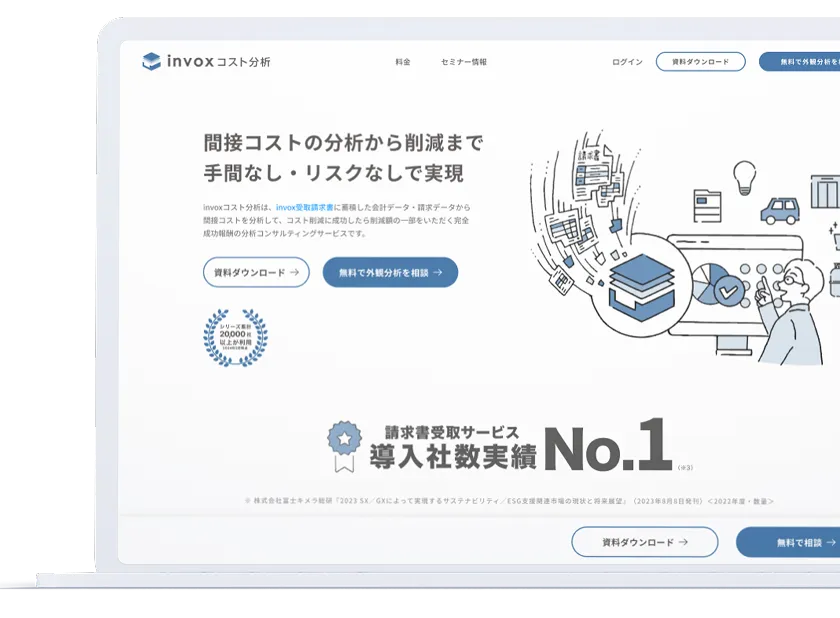 コスト削減コンサルティングサービス invoxコスト分析